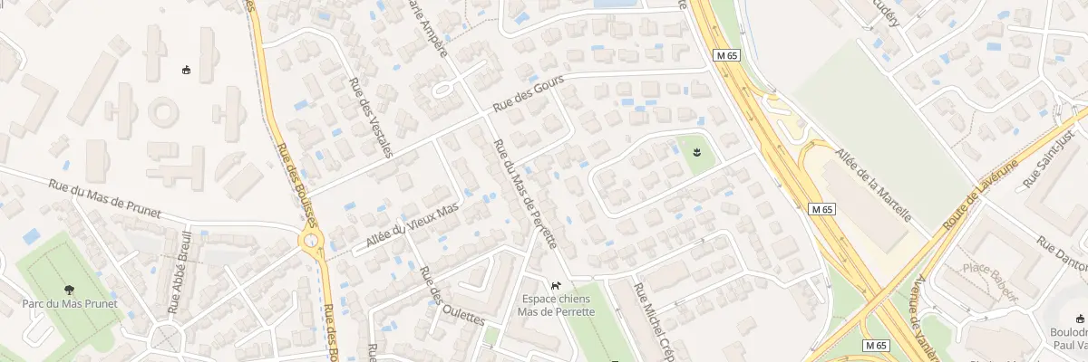 Plan du 91 Rue du Mas de Perrette à Montpellier