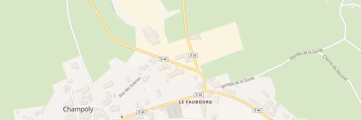 Plan du 2 Rte de Saint Just à Champoly