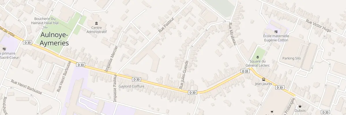 Plan du 11 Rue Jules Guesde à Aulnoye-Aymeries