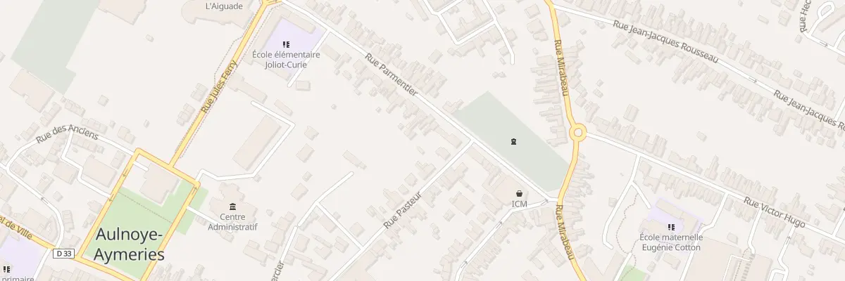 Plan du 13 Rue Parmentier à Aulnoye-Aymeries