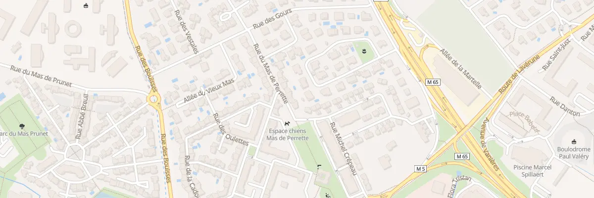 Plan du 161 Rue du Mas de Perrette à Montpellier