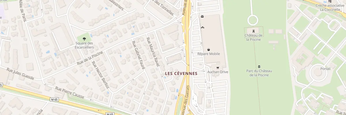 Plan du 240 Av des Garrats à Montpellier