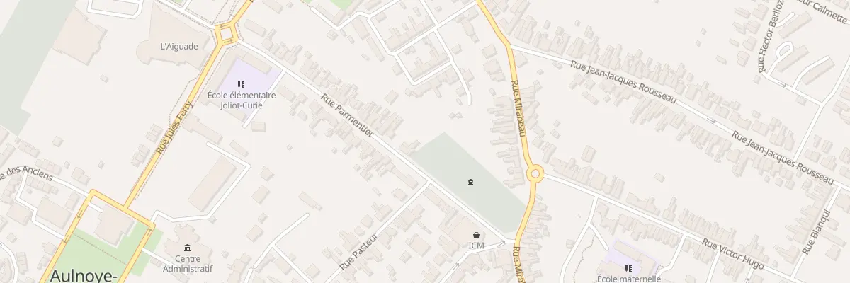 Plan du 2 Rue Parmentier à Aulnoye-Aymeries