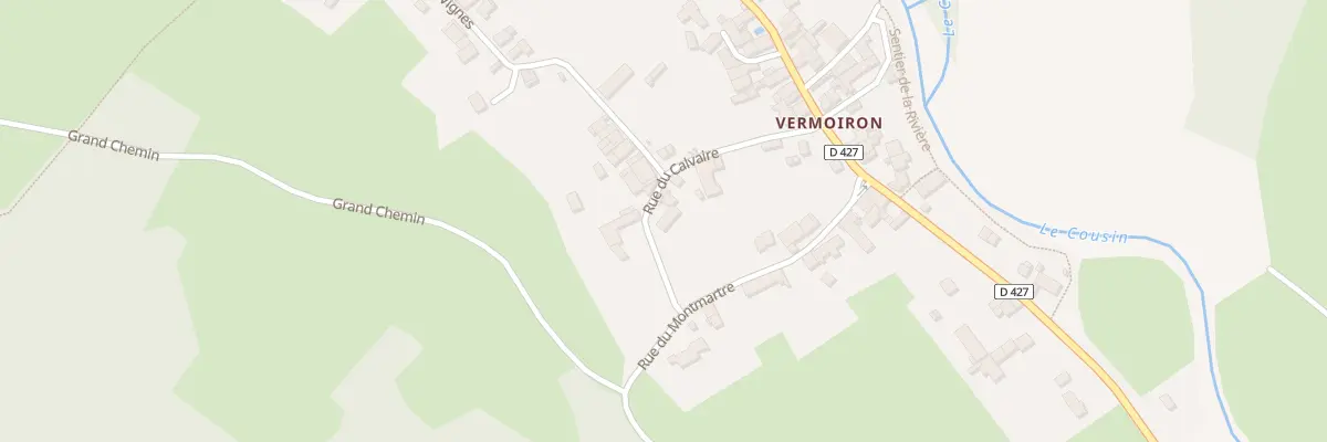 Plan du 11 Rue du Calvaire (vermoiron) à Vault-de-Lugny