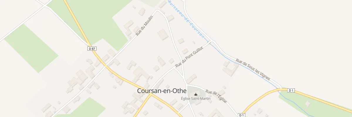 Plan du 3 Rue du Pont Guillot à Coursan-en-Othe