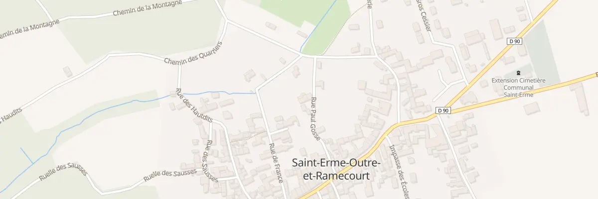 Plan du 9 Rue Paul Gosse à Saint-Erme-Outre-et-Ramecourt