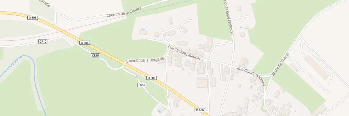 Plan du 6 Che de la Bergerie (valloux) à Vault-de-Lugny