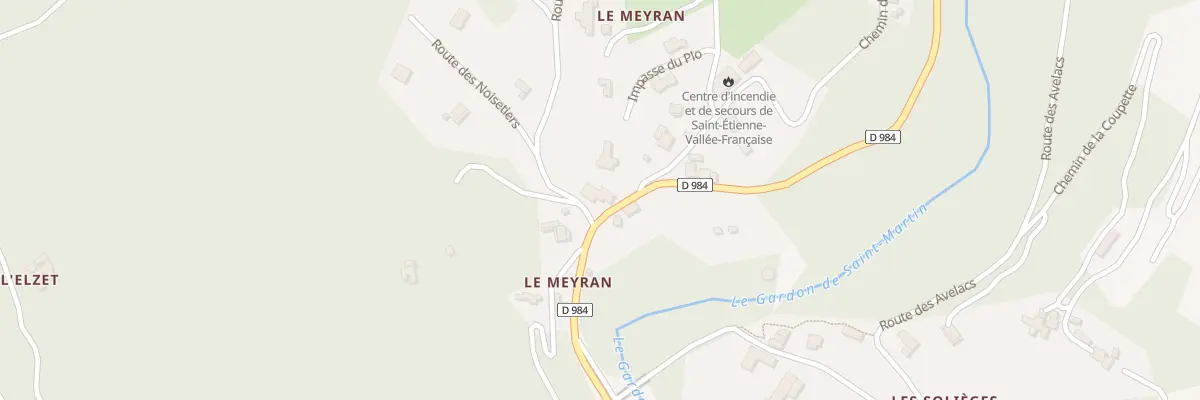Plan du 5142 Le Meyran à Saint-Étienne-Vallée-Française