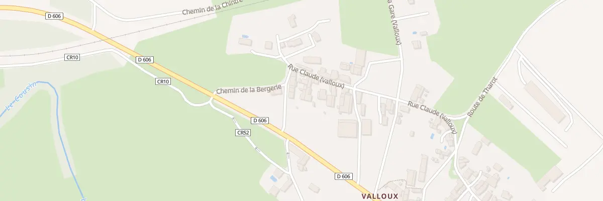 Plan du 4 Che de la Bergerie (valloux) à Vault-de-Lugny