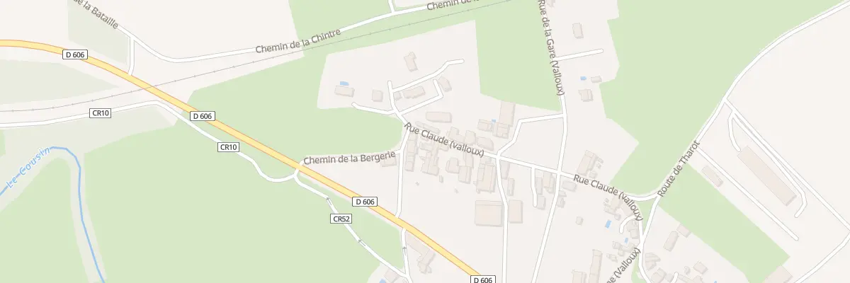 Plan du 25 Rue Claude (valloux) à Vault-de-Lugny