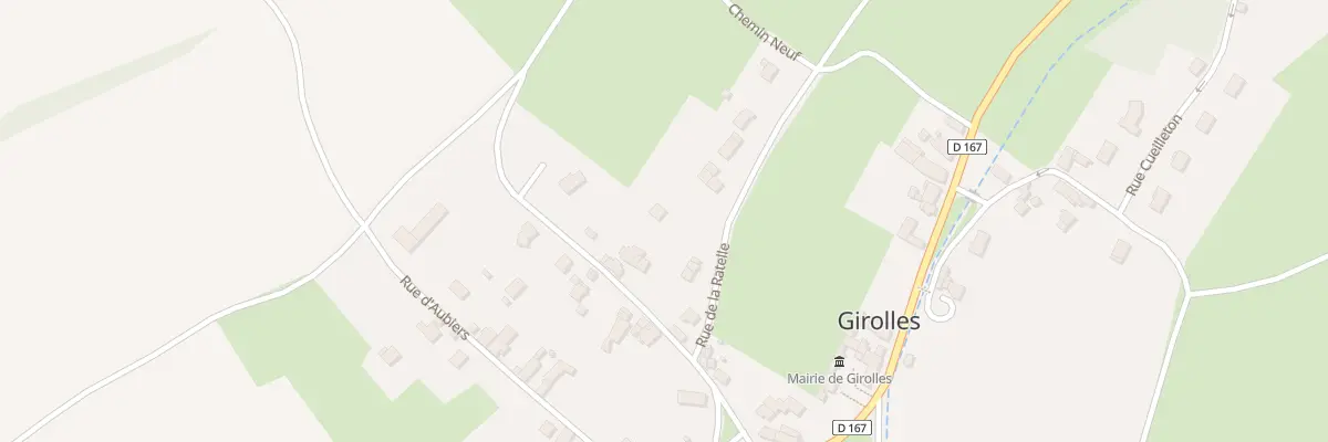 Plan du 5 Rue de la Ratelle à Girolles