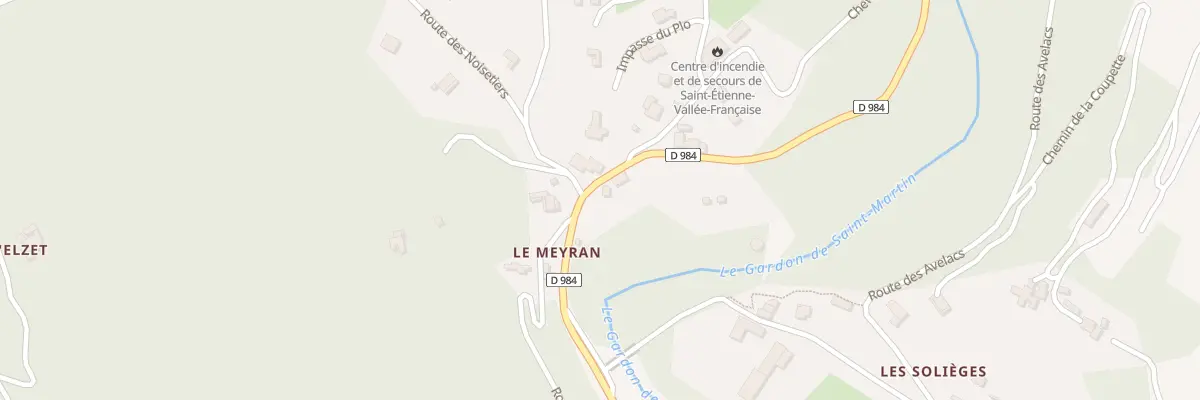 Plan du 5429 Le Meyran à Saint-Étienne-Vallée-Française