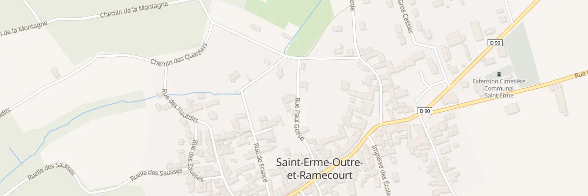 Plan du 7 Rue Paul Gosse à Saint-Erme-Outre-et-Ramecourt