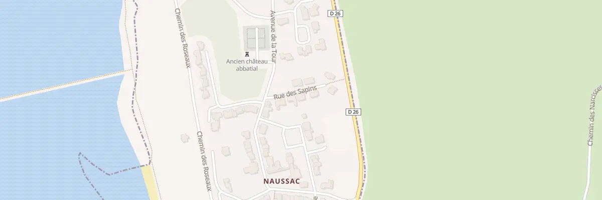 Plan du 6 Rue des Sapins à Naussac-Fontanes