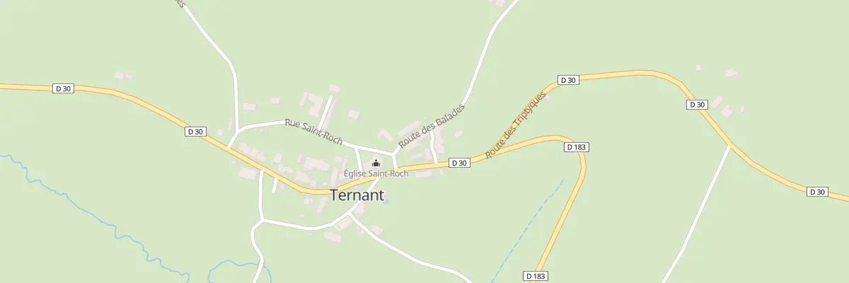 Plan du 2 Rte des Balades à Ternant