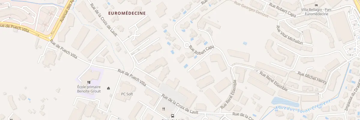Plan du 486 Rue Robert Capa à Montpellier