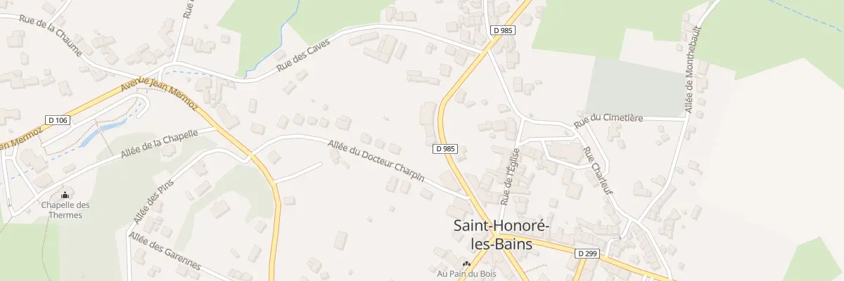 Plan du 43 Av du Gen d’Espeuilles à Saint-Honoré-les-Bains