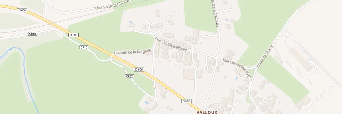 Plan du 21 Rue Claude (valloux) à Vault-de-Lugny