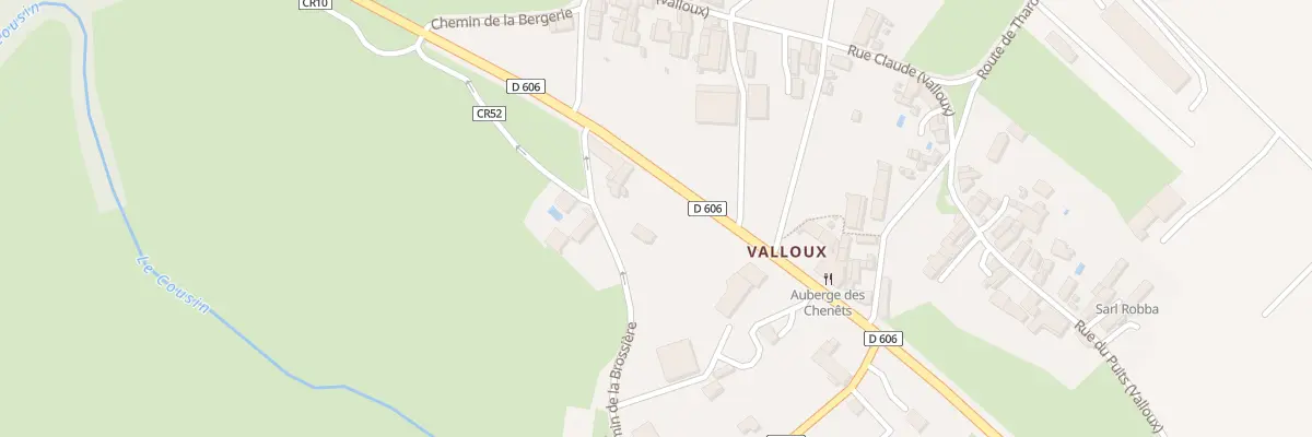 Plan de Che de la Brossière (valloux) à Vault-de-Lugny