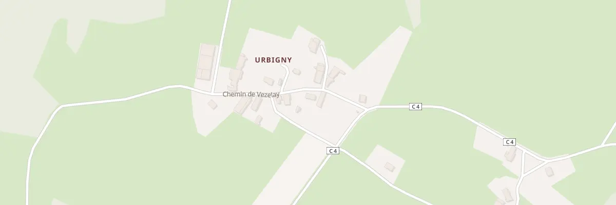 Plan du 5 Che de Vezelay à Saint-André-en-Morvan