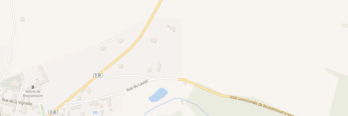 Plan du 9 Rue du Lavoir à Bouvancourt