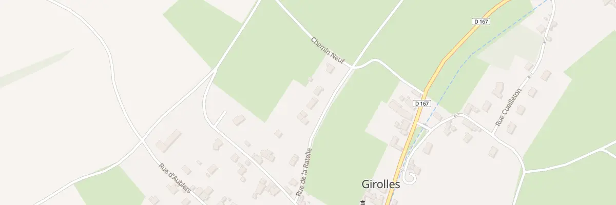 Plan du 9 Rue de la Ratelle à Girolles