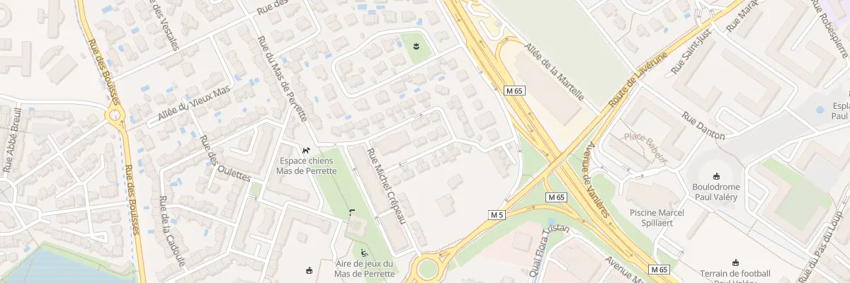 Plan du 65 Rue Marcel Rajman à Montpellier