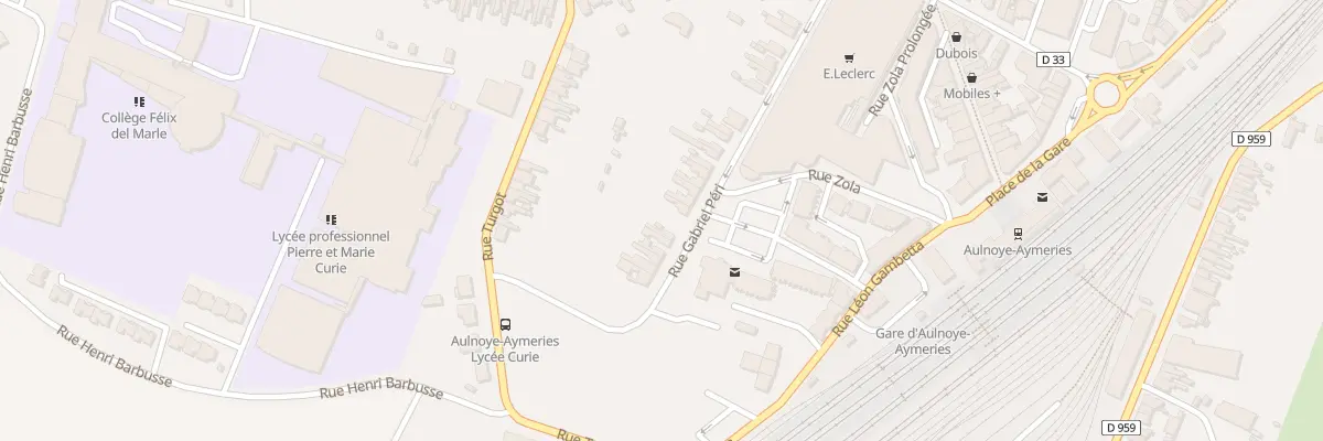 Plan du 42 Rue Gabriel Péri à Aulnoye-Aymeries