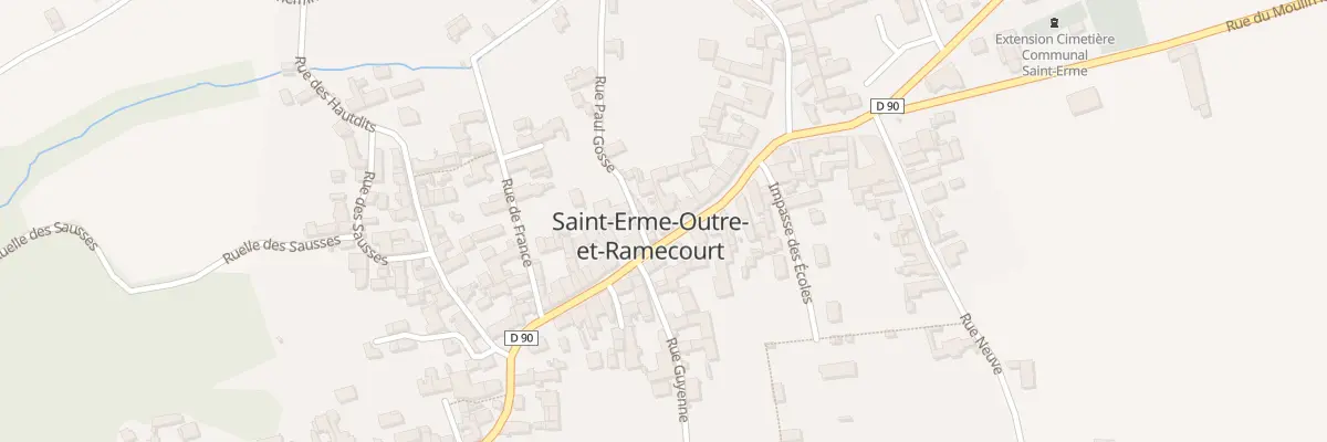 Plan du 20 Gr Grande Rue à Saint-Erme-Outre-et-Ramecourt