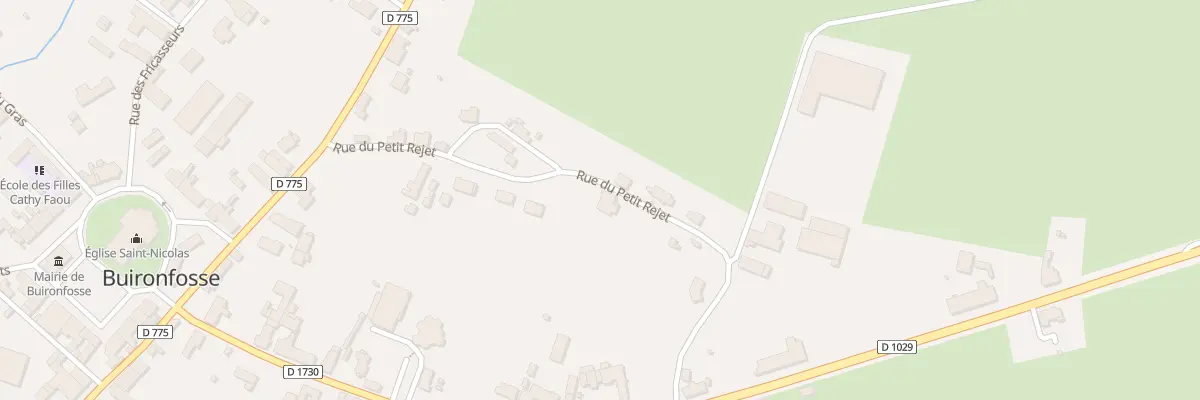 Plan du 10 Rue du Petit Rejet à Buironfosse