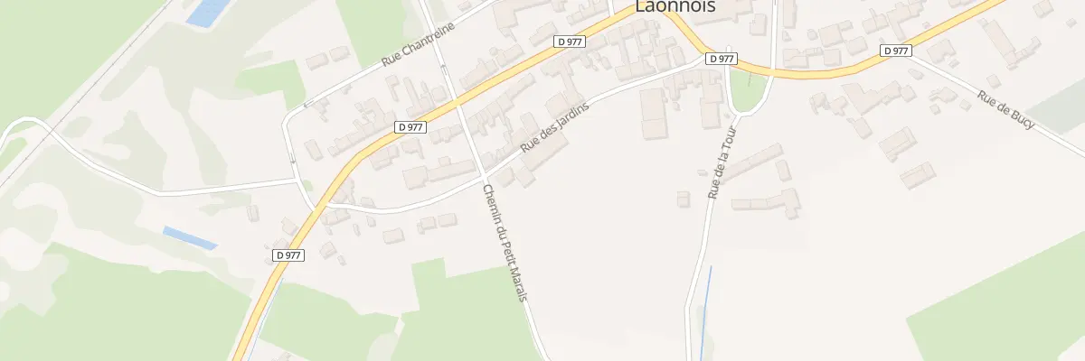 Plan du 5E Rue des Jardins à Chivres-en-Laonnois