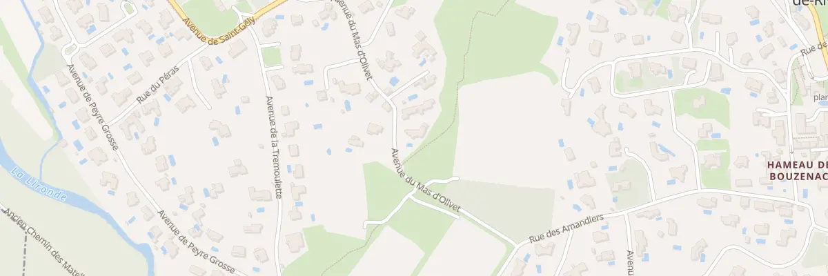 Plan du 215 Av du Mas Olivet à Saint-Clément-de-Rivière