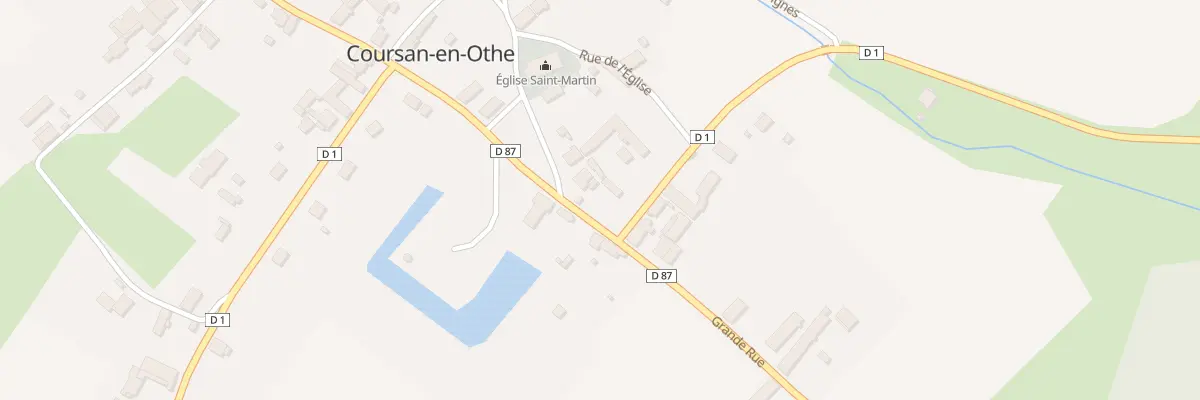 Plan du 17 Rue Grande Rue à Coursan-en-Othe