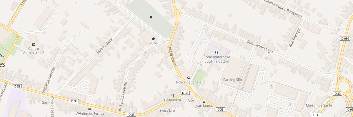Plan du 8 Rue Mirabeau à Aulnoye-Aymeries