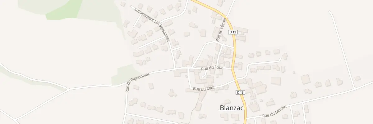 Plan du 5008 Le Bourg à Blanzac