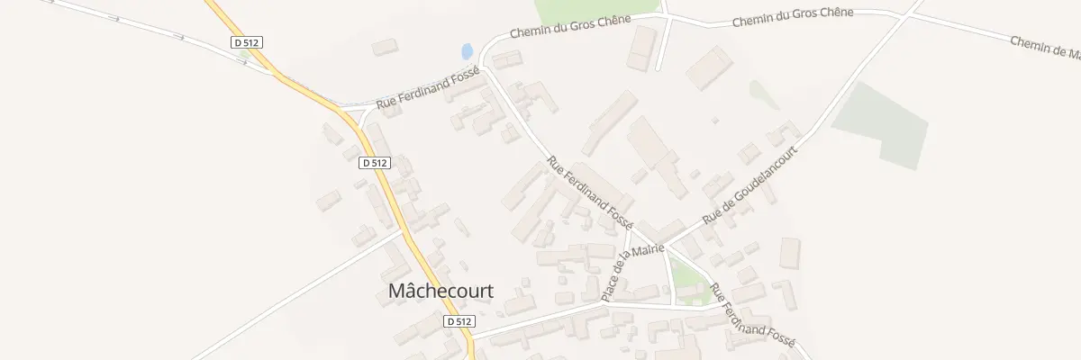Plan du 10 Rue Ferdinand Fossé à Mâchecourt