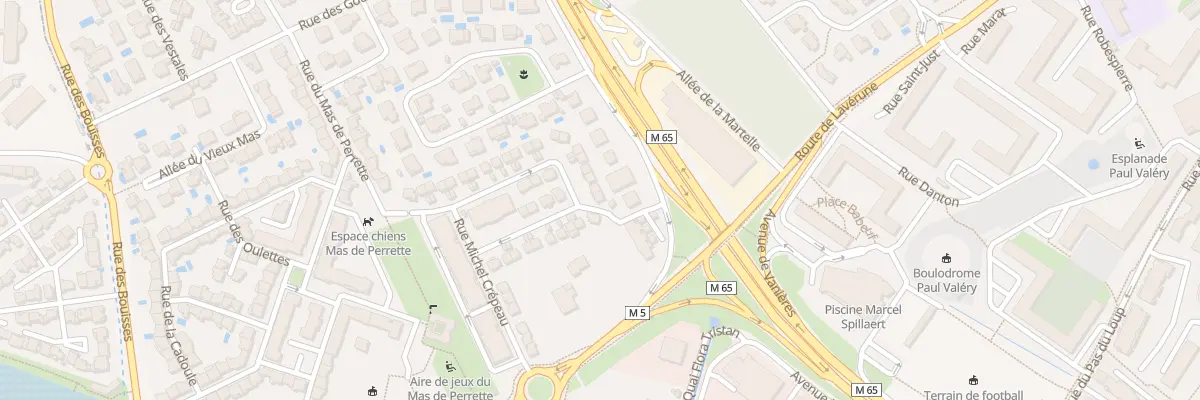 Plan du 111 Rue Marcel Rajman à Montpellier