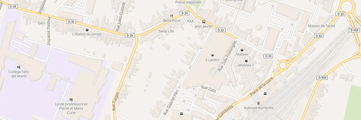 Plan du 14 Rue Gabriel Péri à Aulnoye-Aymeries