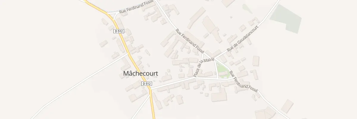 Plan du 2 Pl de la Mairie à Mâchecourt