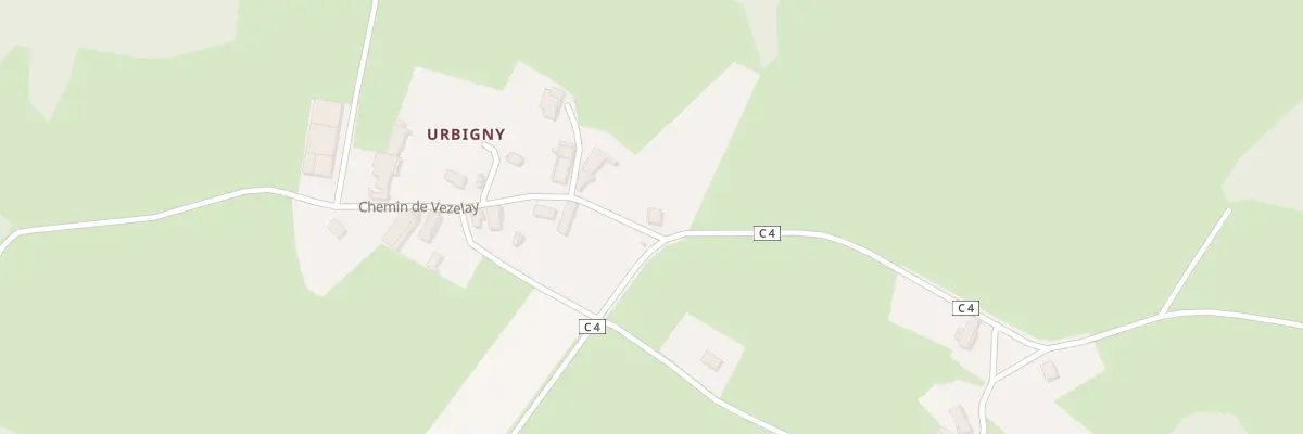 Plan du 2 Che de Vezelay à Saint-André-en-Morvan