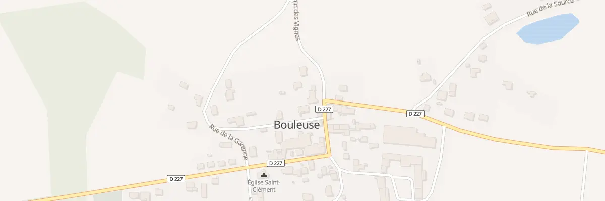 Plan du 1 Che des Vignes à Bouleuse