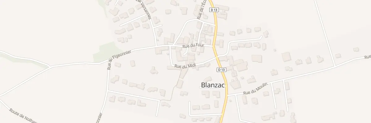 Plan du 2 Rue du Midi à Blanzac