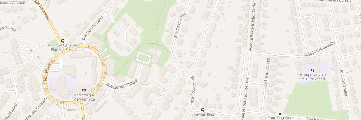 Plan du 85 Rue Serge Juste à Aulnoye-Aymeries