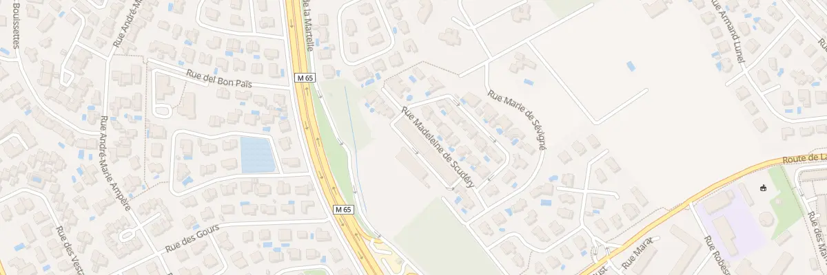 Plan du 135 Rue Madeleine de Scudéry à Montpellier