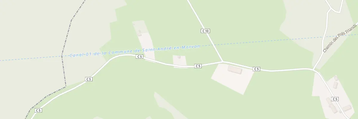 Plan du 2 Rte de la Fontaine Vieille à Saint-André-en-Morvan