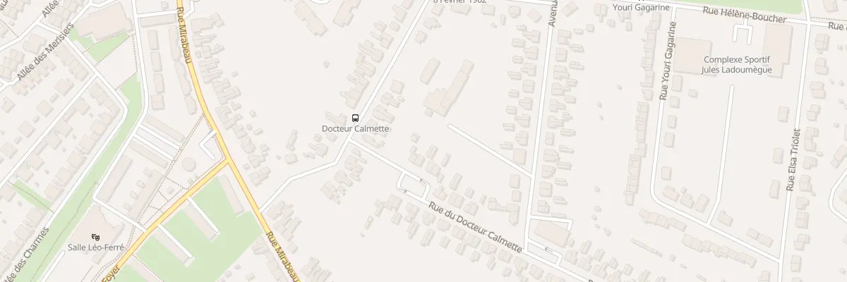 Plan du 72 Rue du Docteur Calmette à Aulnoye-Aymeries