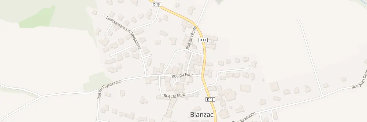 Plan du 5040 Le Bourg à Blanzac