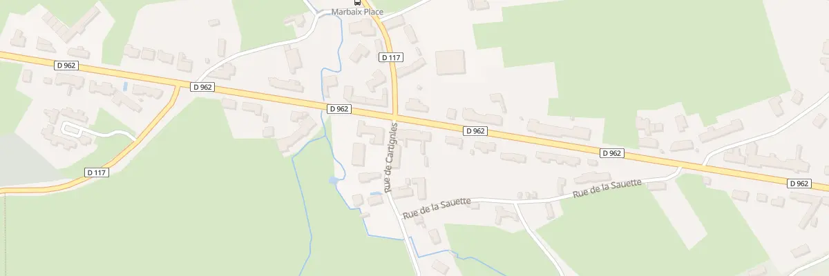 Plan du 55 N Rte Nationale à Marbaix