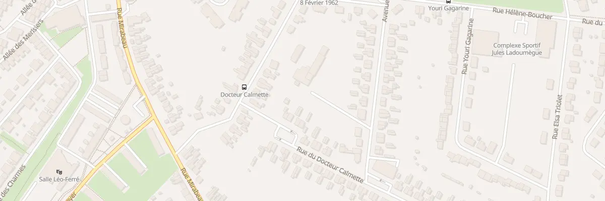 Plan du 70 Rue du Docteur Calmette à Aulnoye-Aymeries