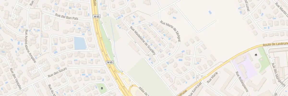 Plan du 111 Rue Madeleine de Scudéry à Montpellier